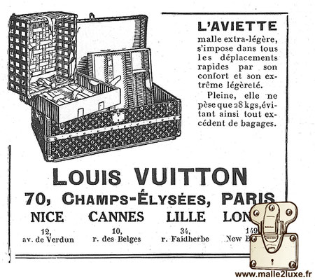 publicité louis vuitton aviette malle extra légère