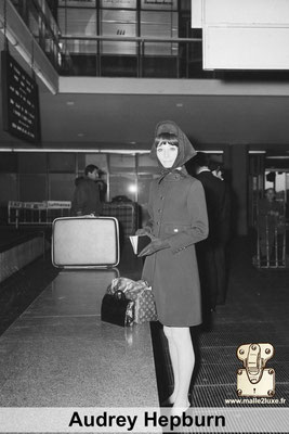 Audrey Hepburn aime les malles louis vuitton