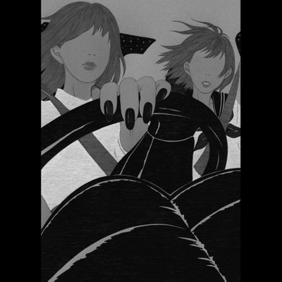 『冷たい骨に化粧』丸木文華著（2025）販促用イラスト　出版：講談社