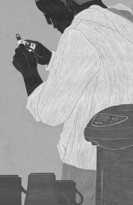 ジャーロ no.63（2018）『宮本くんの手』澤村伊智氏著　扉絵　出版：光文社