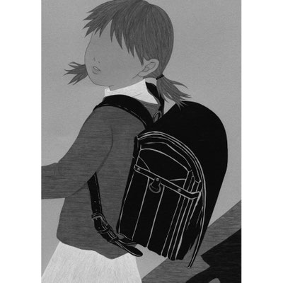 『冷たい骨に化粧』丸木文華著（2025）　販促用イラスト　出版：講談社