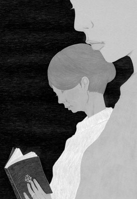 『読楽』 ８月号（2018）「見知らぬ乗客」新津きよみ氏著　挿絵　出版：徳間書店