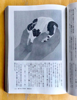 『小説すばる』 １月号（2020）「猫の舌と宇宙耳」酉島伝法氏著　挿絵　出版：集英社