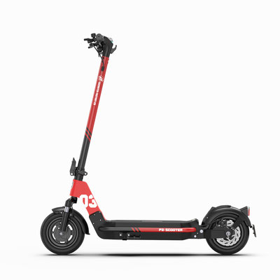 P3 Escooter in Rot Schwarz