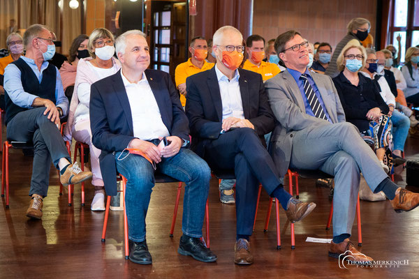 Rainer Deppe MdL, Dr. Hermann-Josef Tebroke MdB, Stephan Santelmann, Landrat RBK
