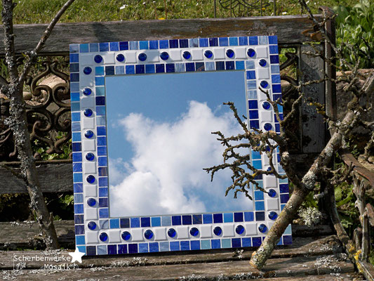 Spiegel mit Mosaik-Rahmen