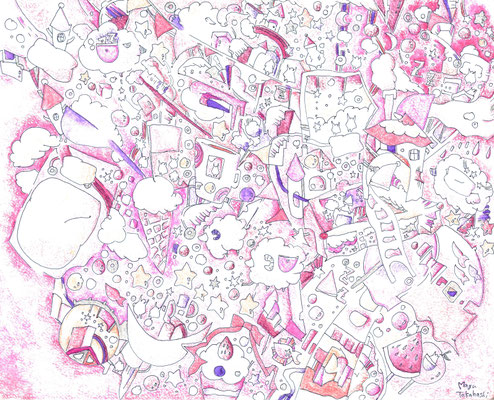 「おやすみ、ピンクちゃん」2019.9 334mm×242mm