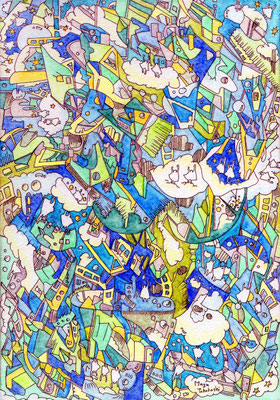 「あお、みどり、モザイク」2015.1 (227mm×158mm)【SOLD OUT】