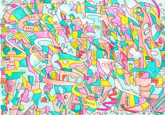 「新学期感覚タウン」 (227mm×158mm)　  2017.4