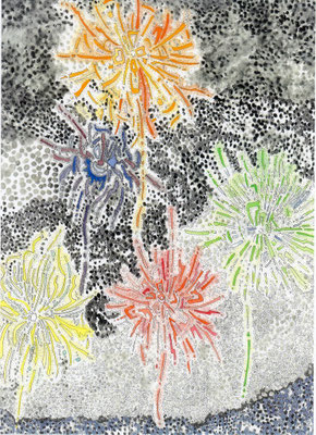 「想い花火」部分2   2013.4～7