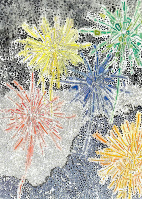 「想い花火」部分1　　2013.4～7