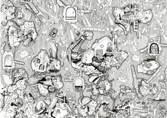 「計られても、測られても、図られても」　2013.2(409mm×318mm)