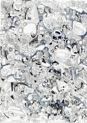 「潜ってみたら」　2013.3(409mm×318mm)