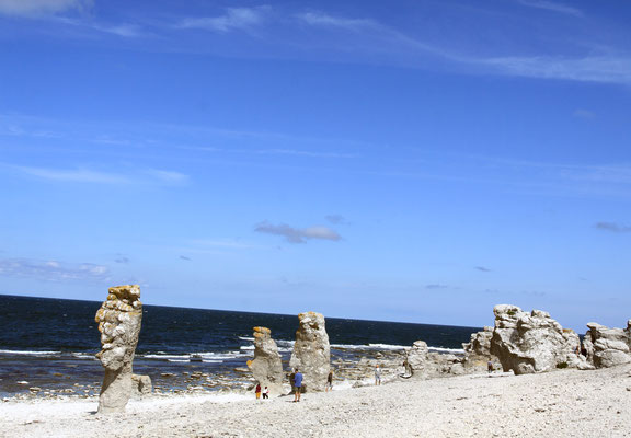  Die Halbinsel Langhammarshammaren, die das Naturreservat mit den Rauken, den Steinstränden, umfasst.