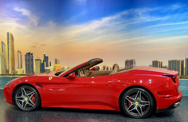 Es werden gängige Modelle wie der Ferrari California präsentiert ...