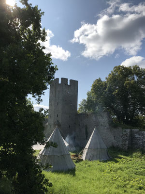 Die Stadt ist von einer 3 km langen Stadtmauer umgeben. Mit ihren fünfzig Wachtürmen, Toren, Zugbrücken und Wällen gibt sich die mittelalterliche Stadt so trotzig, als müsse sie ihren Reichtum aus der Hansezeit auch heute noch vor Plünderern schützen.