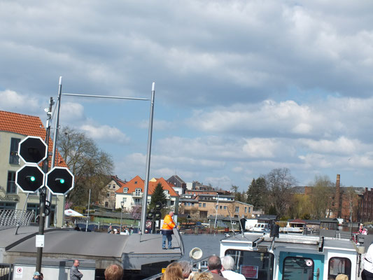 Durchfahrt Drehbrücke Malchow