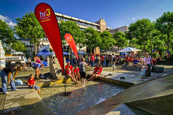 Veranstaltung des Hessischen Rundfunks auf dem Rathausplatz