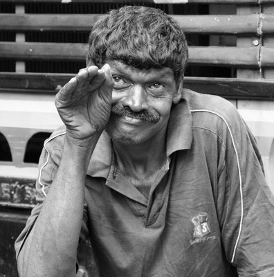 Marktarbeiter in Colombo (Sri Lanka)