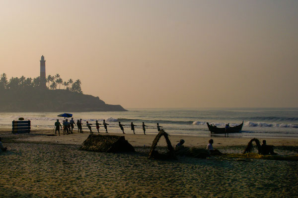 Kovalam  Fischer am Morgen