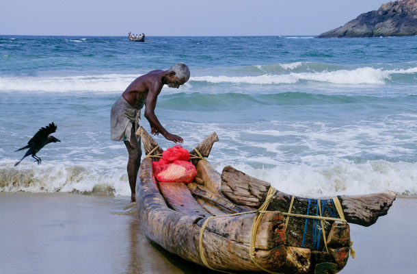 Kovalam Muschelfischer