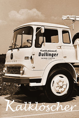 Historischer Kalklöscher LKW der Firma Dullinger Kalk