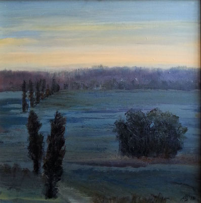 "Auenlandschaft", 2015, 63x61