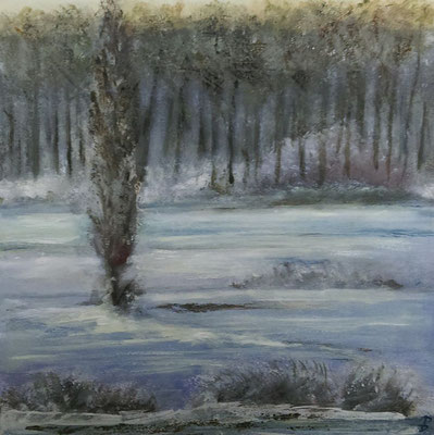 "Winterlicher Park", 2010, 38x37