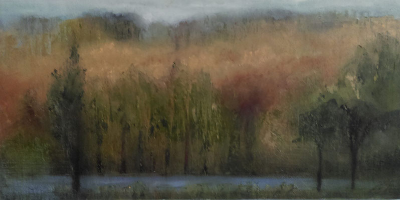 "Herbstlicher Hang", 2015, 27x48