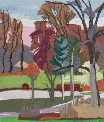 Spätherbst im Park, 2001 (65x71)