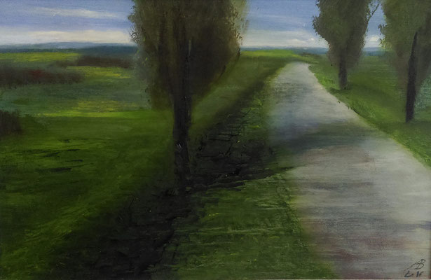 "Landstraße", 2016, 37x55