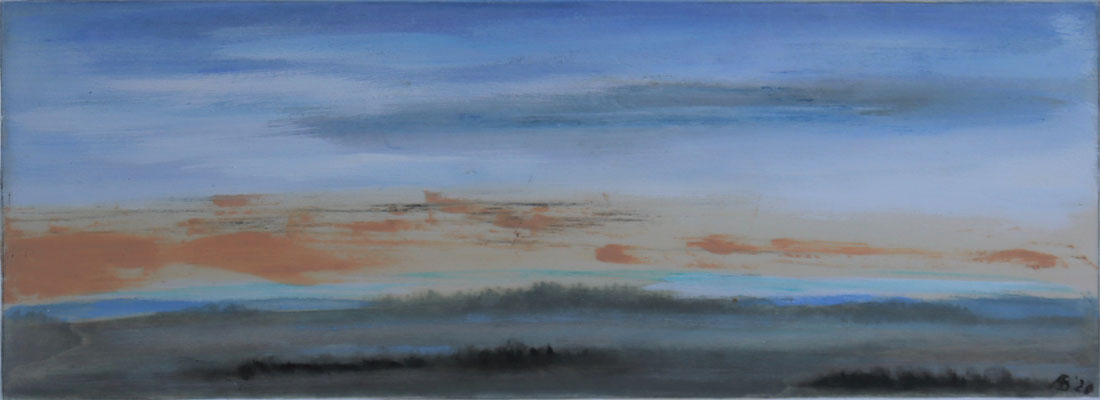 "Orange Wolken" 22x51, 2020