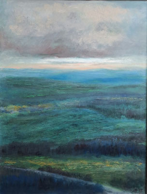 MITTELGEBIRGE / 2025 / 63,7 x 49 / OEL