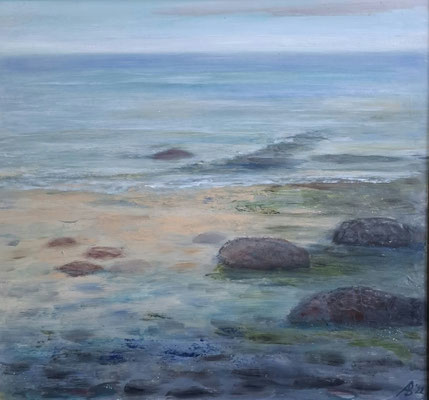 LICHT UND SCHATTEN / 2022/25 / 48 x 53 / OEL