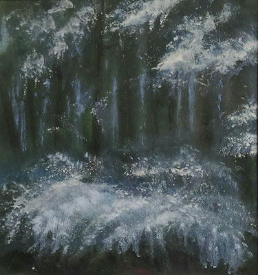 "Wald im Schnee", 2011, 35x32