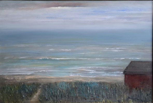 ROTE HÜTTE / 2023 / 33 x 49 / OEL