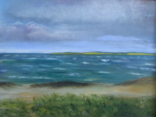 "Stürmischer Bodden", 2010, 50x65