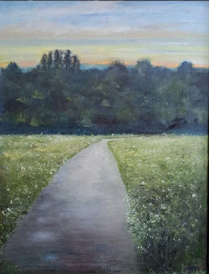 BLÜHENDE PARKWIESE / 2015/25 / 67 x 52 / OEL