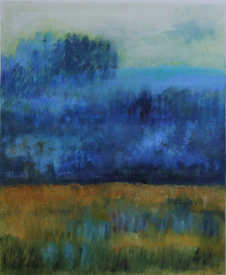 "Blauer Wald" 35x29, 2020