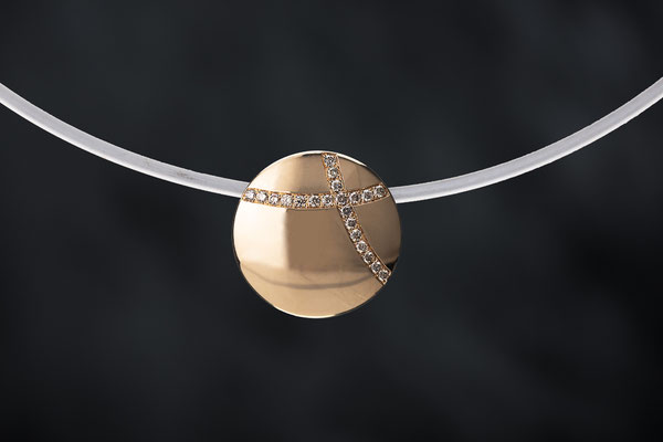 Produktnummer 1722 - 585/- Rosegold, Brillanten