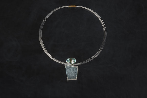 Produktnummer 0344 - 925/- Silber, Topas, Glas