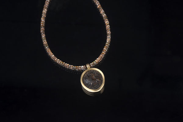 Produktnummer 1422 - 585/- Rosegold, antike Münze