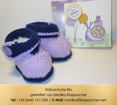 Babyschuhe lila