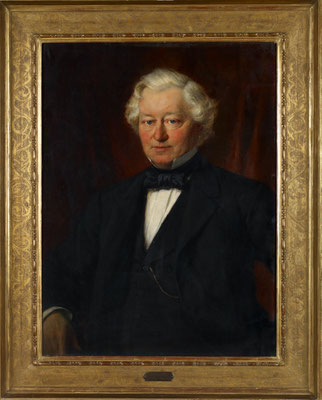 Bernhard Plockhorst, Bildnis Carl Lampe, 1876, Öl auf Leinwand