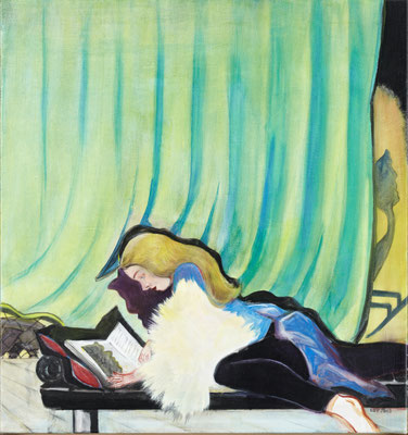 Rosa Loy, Schemen, 2013, Kasein auf Leinwand 