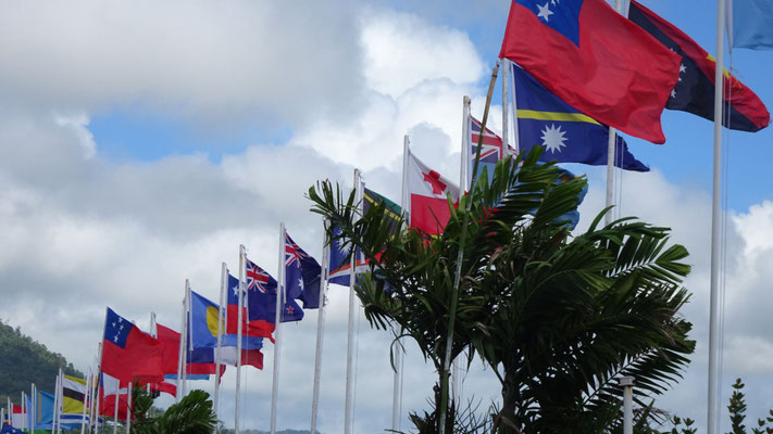 Samoa für die Pacific Games geschmückt