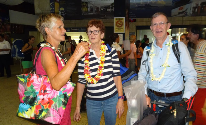 Christiane & Alwin Ankunft in Tahiti