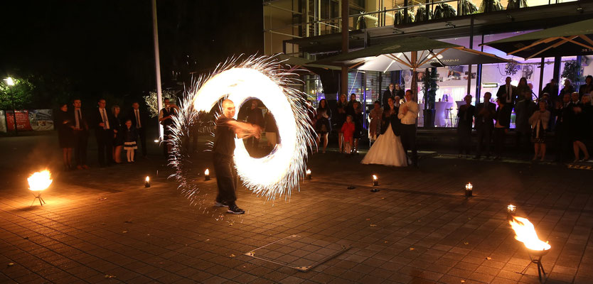 Feuershow private Hochzeit in Recklinghausen