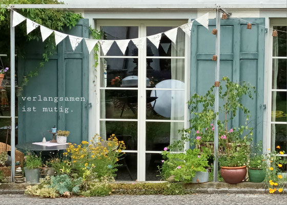 verlangsamen ist mutig