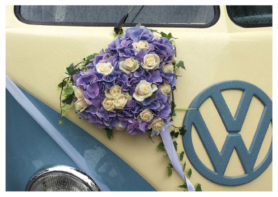 Blumenherz am VW Nr. 140